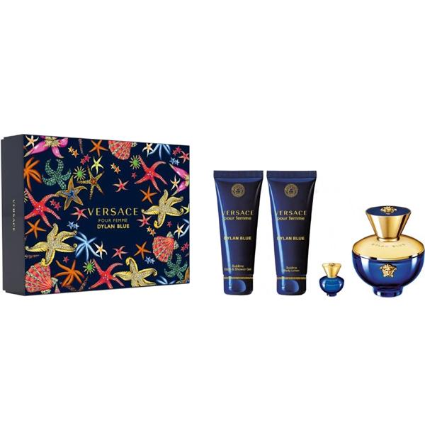 VERSACE DYLAN BLUE EDP 100ML +5ML +SG 100ML + BL 100MLundefined
