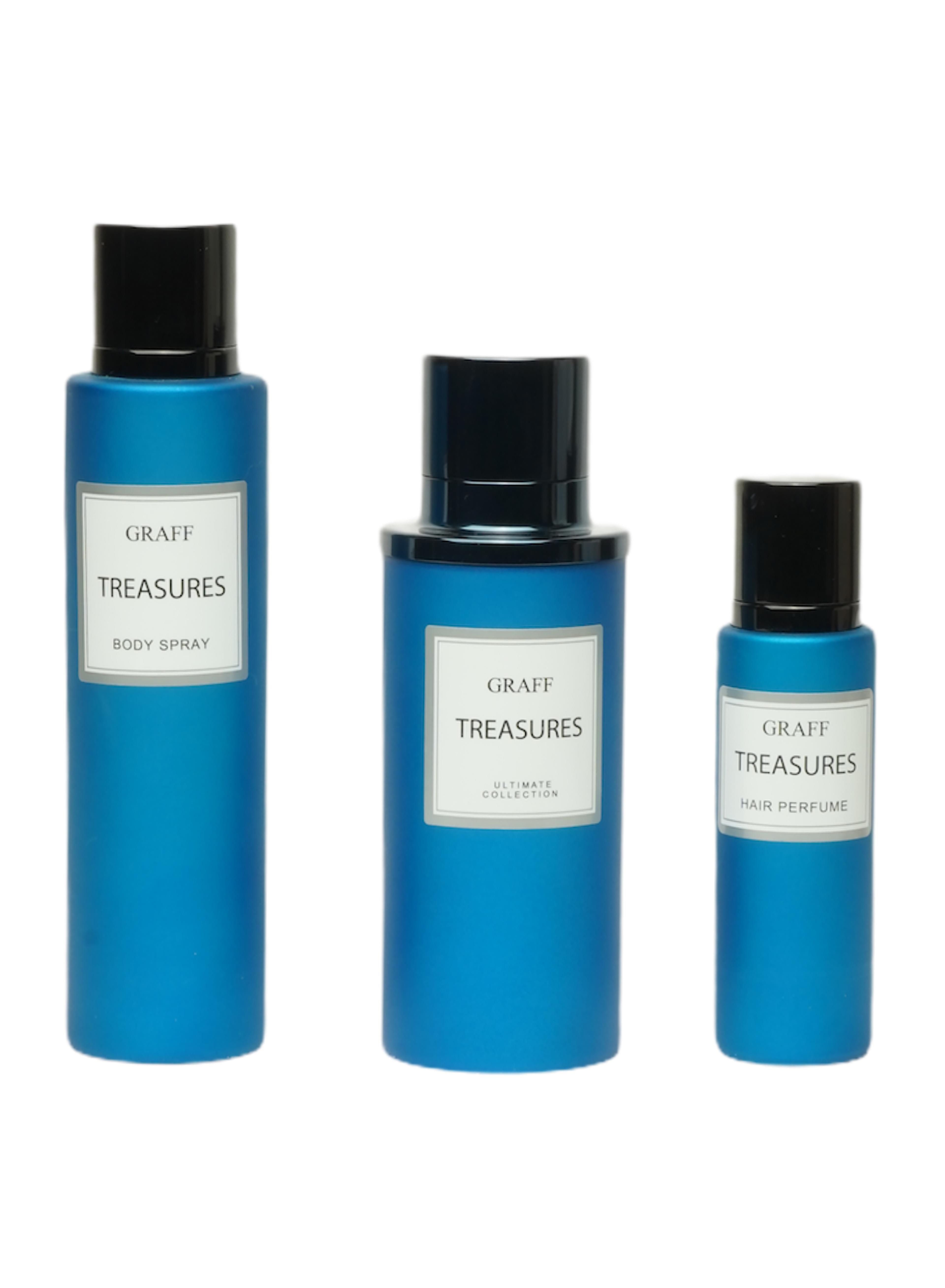 GRAFF TREASURES SET 3 PCS BODY SPRAY & HAIR MIST view 3
