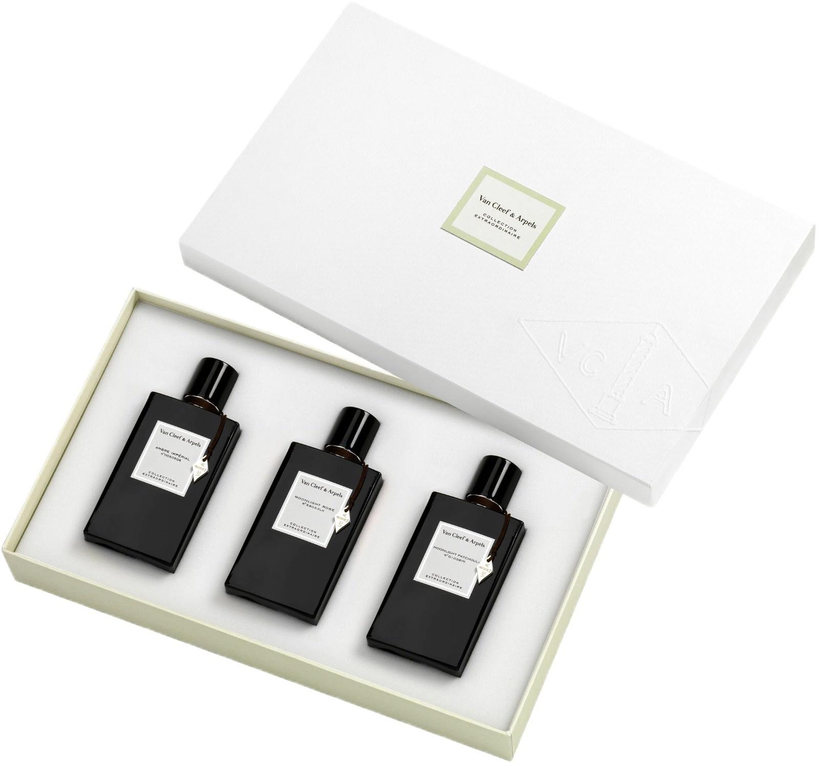 VAN CLEEF & ARPELS EXTRAORDINAIRE 3X45ML SET MOONLIGHT PATCHOULI EDP 45ML+MOONLIGHT ROSE EDP 45ML+AMBER IMPERIAL EDP 45MLundefined