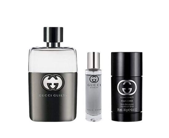 GUCCI GULTY (M) SET EDT 90 ML + 15ML+DEO STICK75 MLundefined