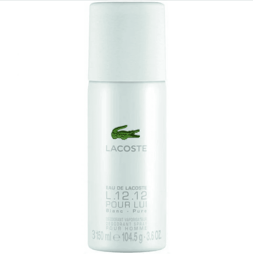 LACOSTE EAU D LACS L.12.12 BLANC PURE (M) DEO SPRAY 150MLundefined