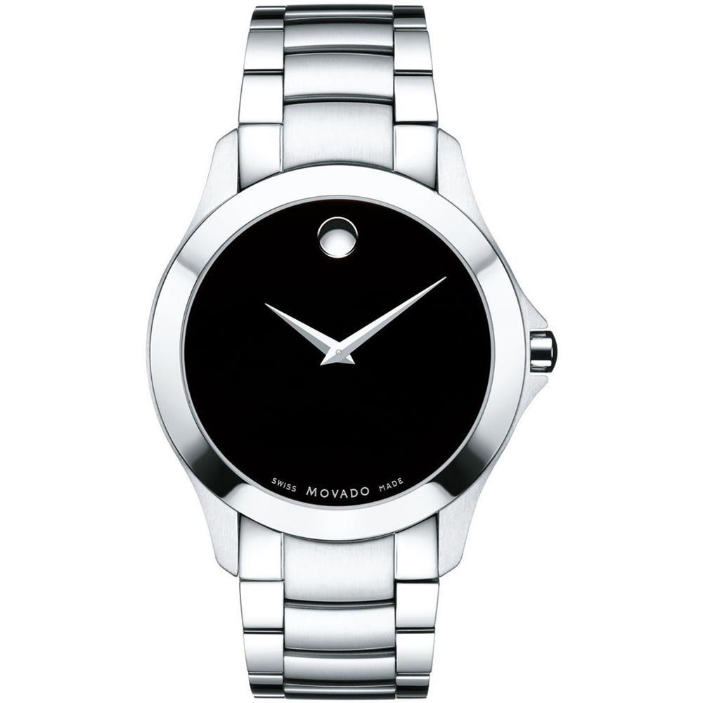 MOVADO WATCH CS BLK DL 40 MM QTZ SLV BRCT 24618702undefined