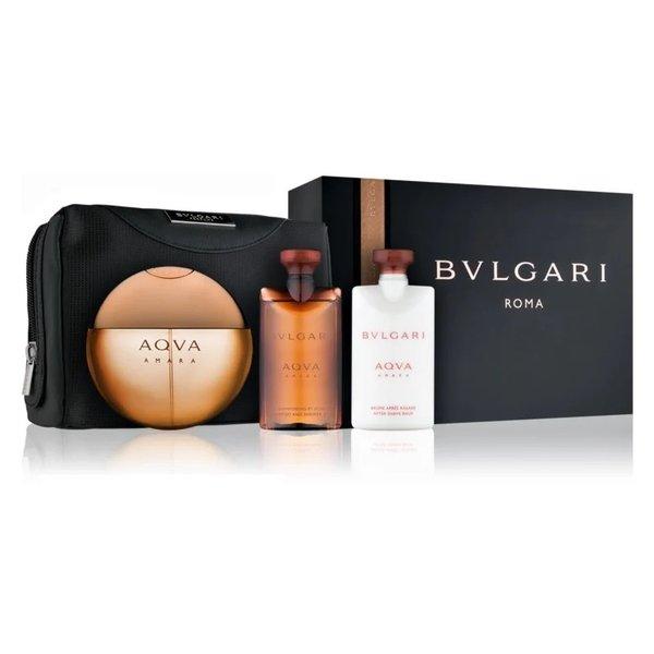 BVLGARI AQVA AMARA SET EDT 100ML+ASV 75ML+SG 75ML+ POUCHundefined
