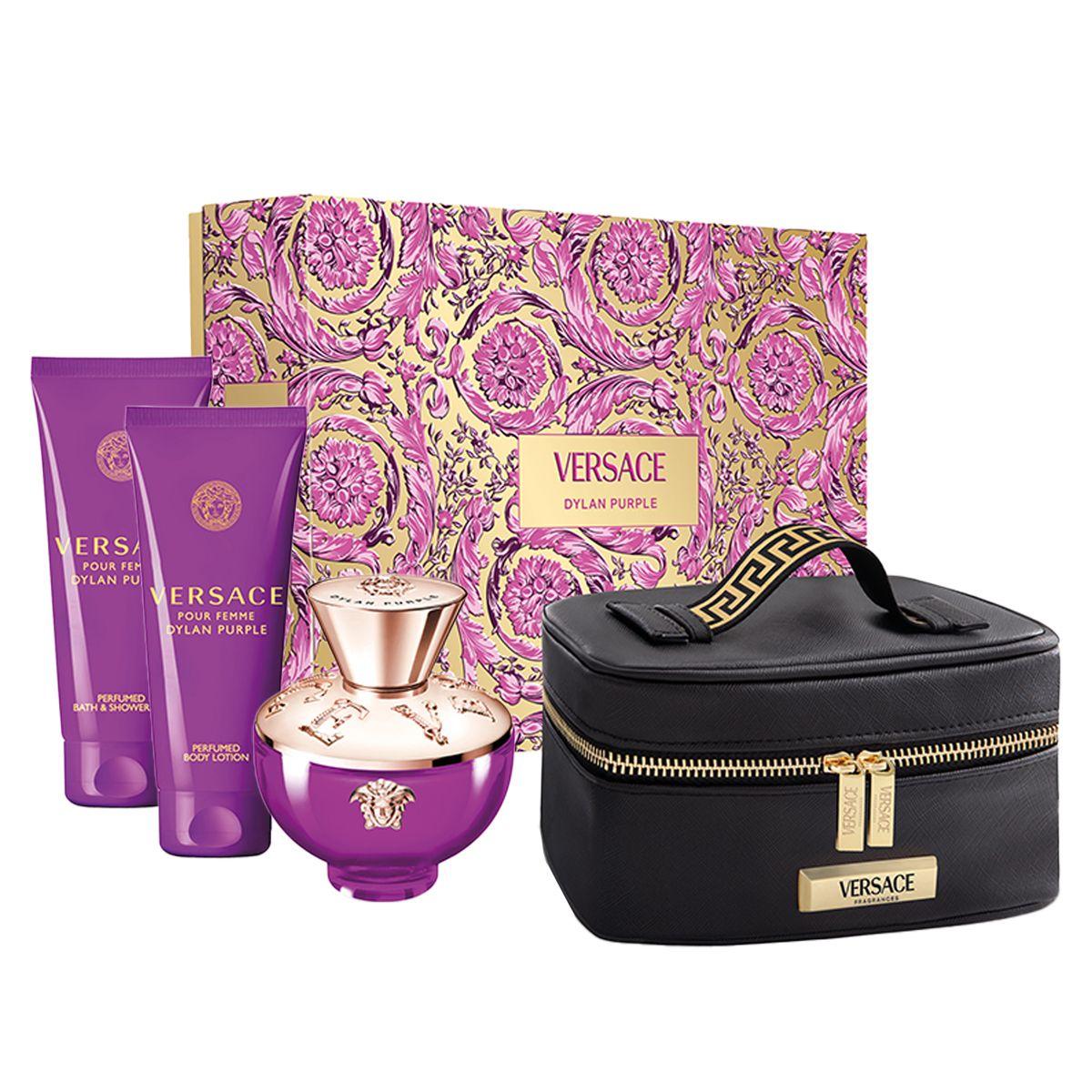 VERSACE DYLAN PURPLE SET EDP 100ML+B/L 100ML+B/S/G 100L+BEAUTY CASEundefined