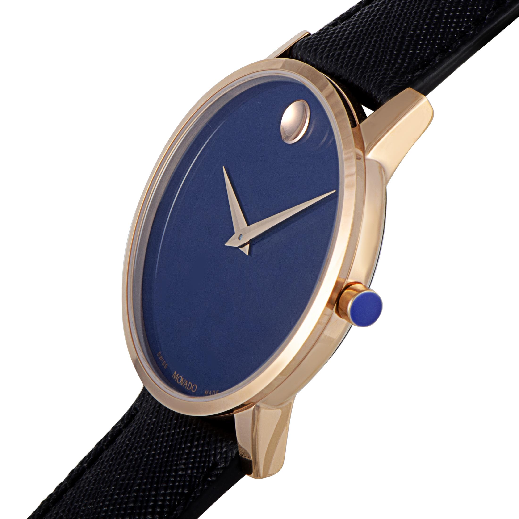 MOVADO WATCH CS BLU DL 40 MM QTZ BLK LS 24500569 view 2