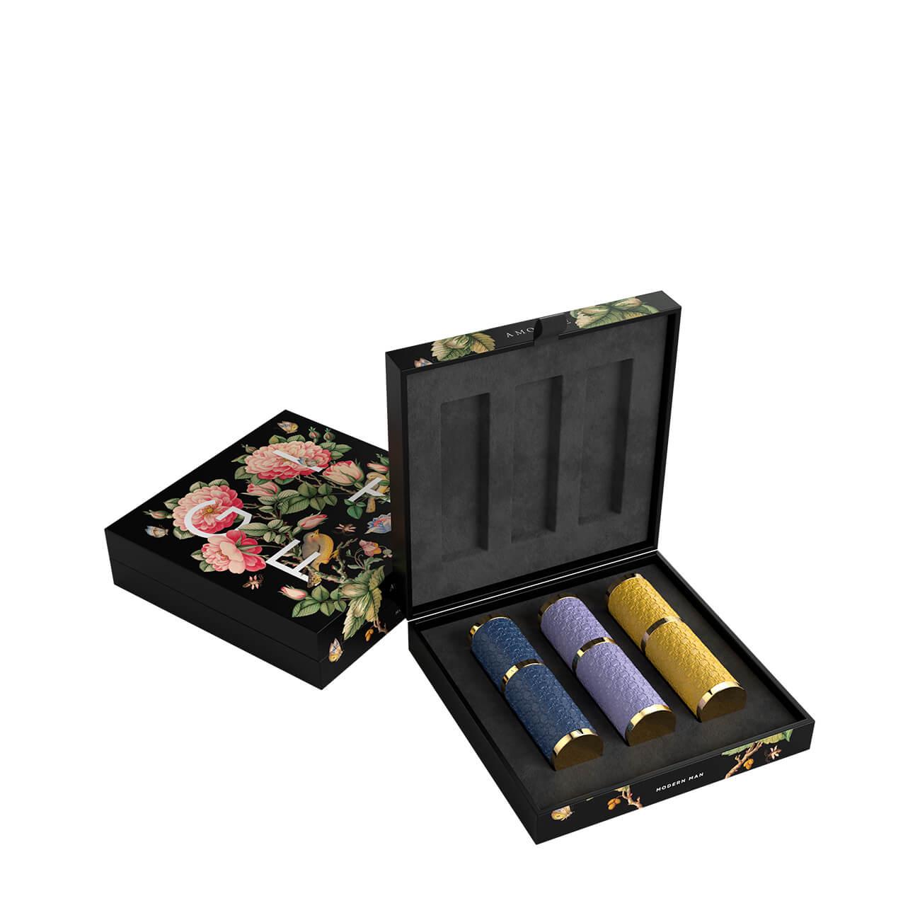AMOUAGE MAN 3 X 10ML THE PRECIOUS REFLECTION, INTERLUDE BLACK IRIS& BEACH HUT view 2