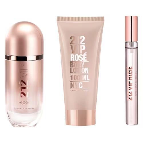 CAROLINA HERRERA 212 VIP ROSE SET EDP 80ML+EDP 10ML+ B/L 100MLundefined