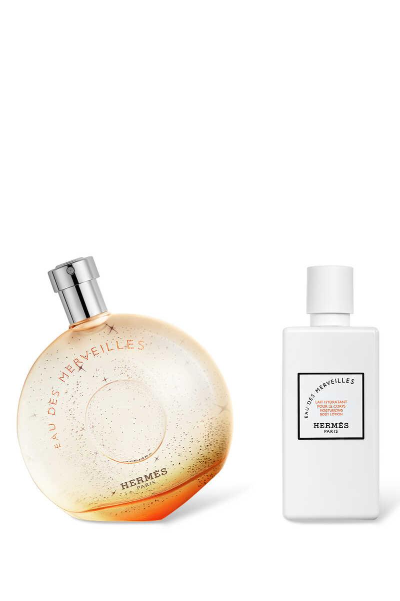 HERMES EAU DES MERVEILLES  (W) SET EDT 100ML + MOISTURIZING BODY LOTION 80ML FRundefined