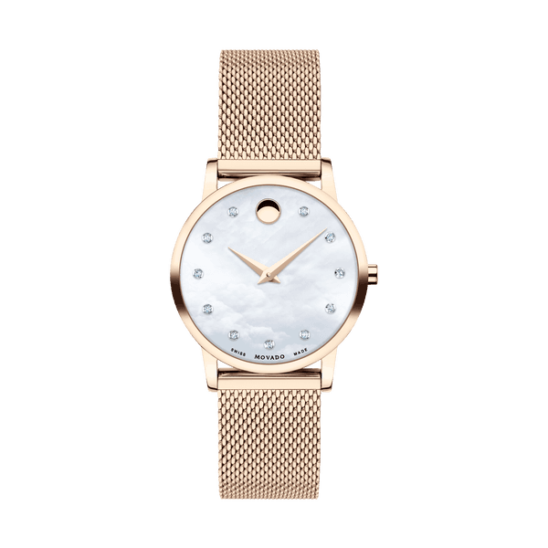 MOVADO WATCH CS WHT MOP 25 MM RG MESH 2020 24997319undefined