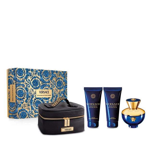 VERSACE DYLAN BLUE GIFT SET SOWER GEL + BODY LOTION +NATORAL SPRAY 100MLundefined
