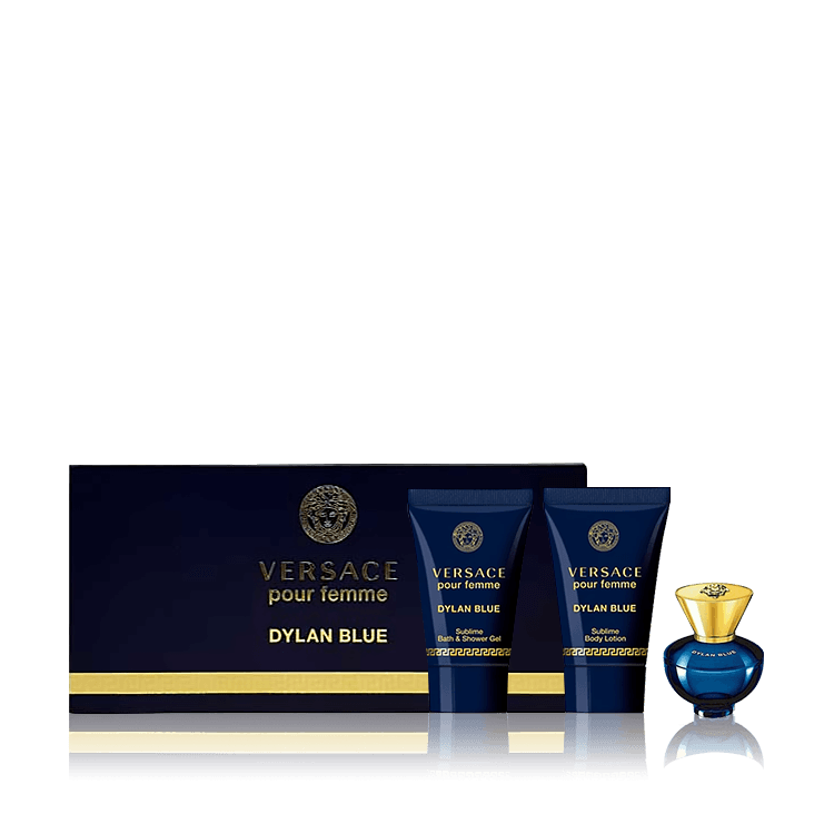 VERSACE POUR FEMME DYLAN BLUE (W) MINI SET EDP 5ML+SUBLIME BODY LOTION 25ML+BATH&S/G 25undefined