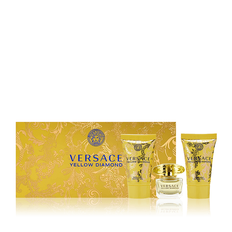 VERSACE YELLOW DIAMOND (W) MINI SET EDT 5ML+PRFM BODY LOTION 25ML+PRFM SHOWER GEL 25ML ITundefined