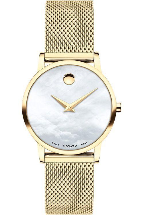 MOVADO WATCH CS WHT MOP DL 28 MM YG 24664987undefined