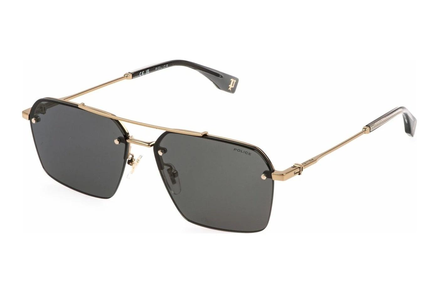 POLICE MEN'S SUNGLASSES SPLQ90M 59 08FEundefined