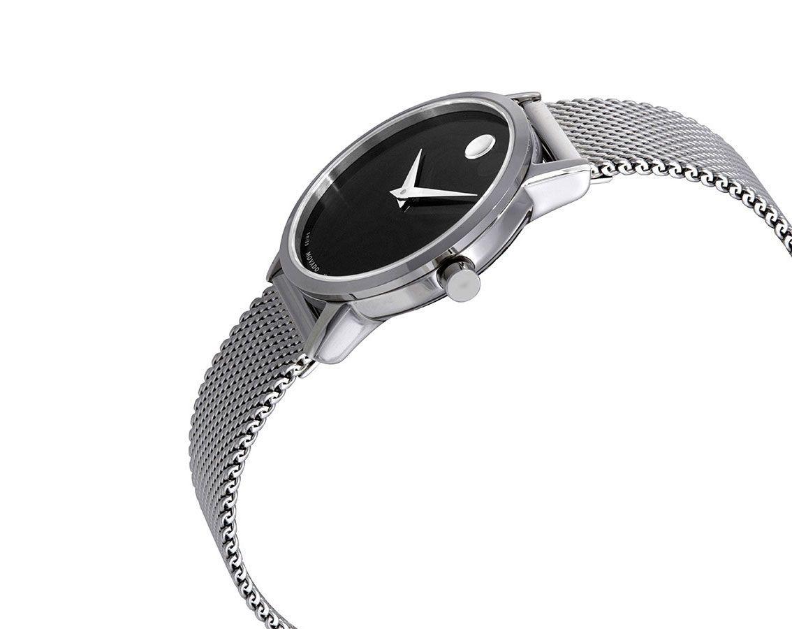 MOVADO WATCH CS BLK DL 28 MM QTZ SLV 24735441 view 2