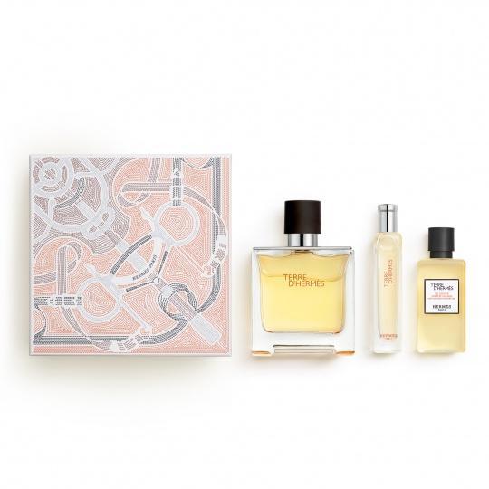 HERMES TERRE D'HERMES SET PURE PARFUM 75 ML +15 ML+S/G 40 MLundefined