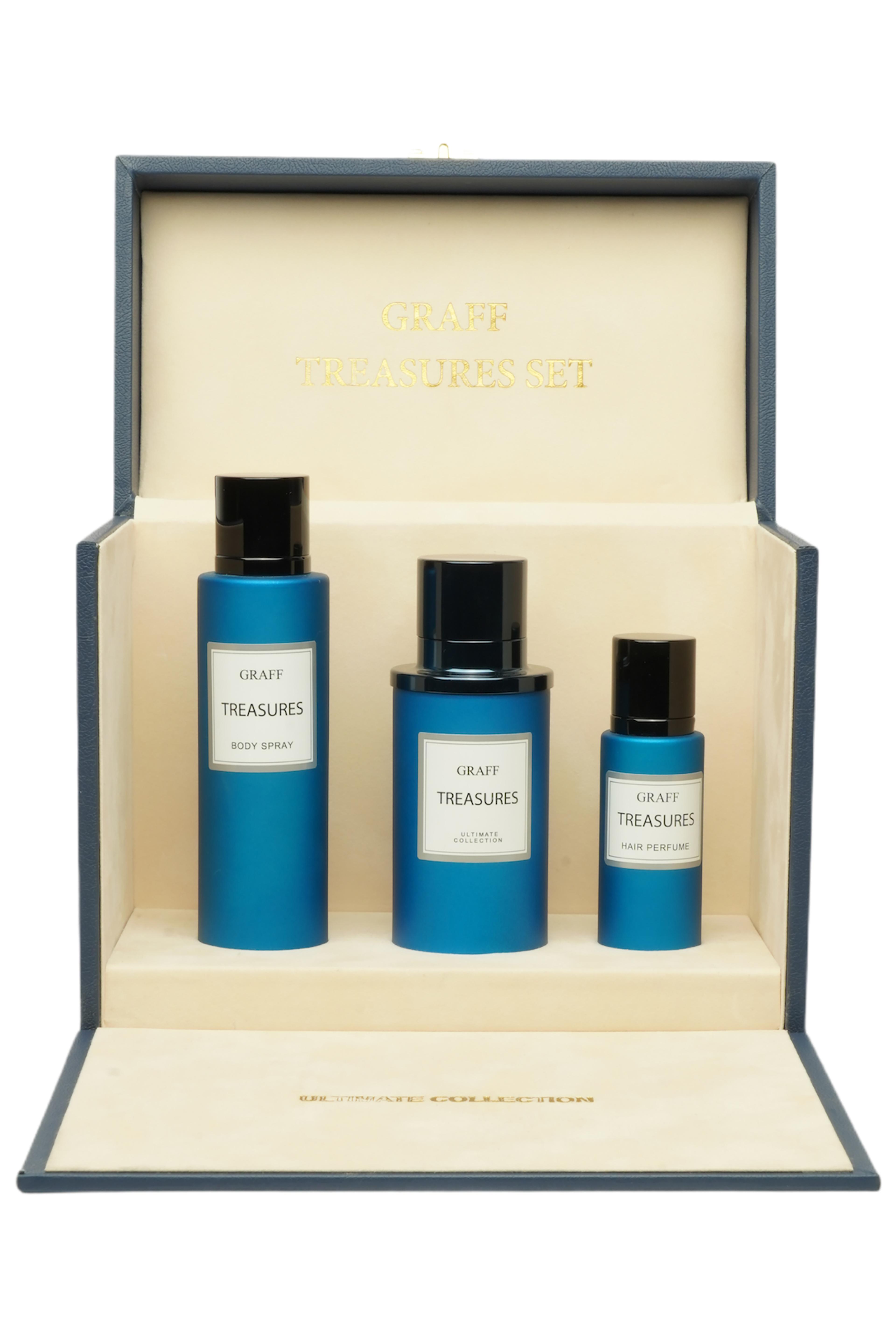 GRAFF TREASURES SET 3 PCS BODY SPRAY & HAIR MIST view 2