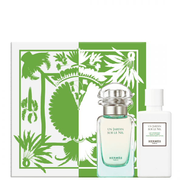 HERMES UN JARDIN SUR LE NIL (U) SET EDT 50ML + MOISTURIZING BODY LOTION 40ML FRundefined