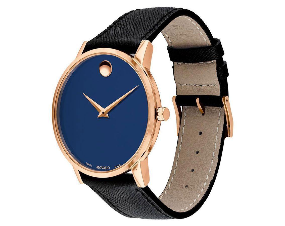 MOVADO WATCH CS BLU DL 40 MM QTZ BLK LS 24500569undefined