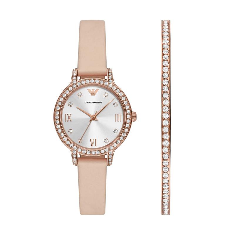 EMPORIO ARMANI WOMEN'S WATCH + BRACELET AR80069SET view 2