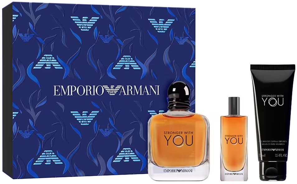 EMPORIO ARMANI STRONGER WITH YOU SET EDT 100ML+EDT15ML+A/O/B/SHMP 75MLundefined