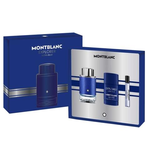 MONT BLANC EXPLORER ULTRA BLUE (M) SET EDP 100 ML+75 ML+DEO STICK 75 MLundefined
