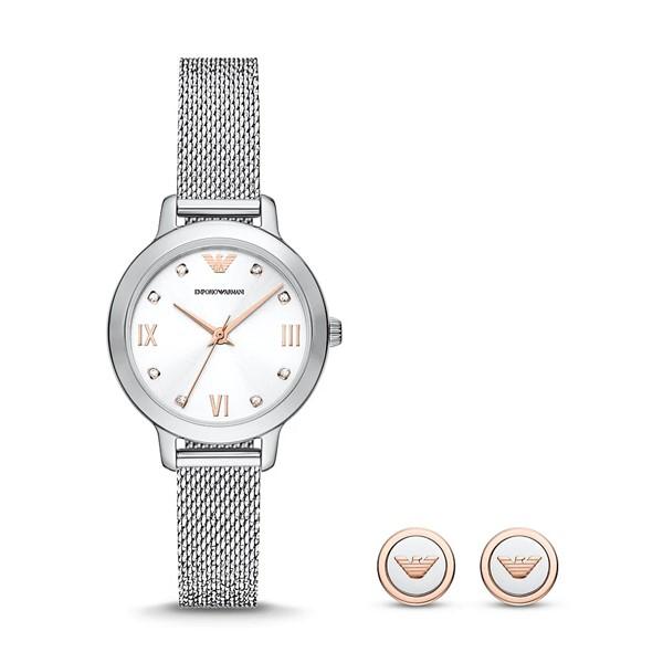 ARMANI WOMEN'S WATCH + EARRINGS AR80065SET view 2