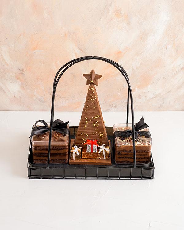 Jar Cakes and Chocolate Tree Hamper view 2