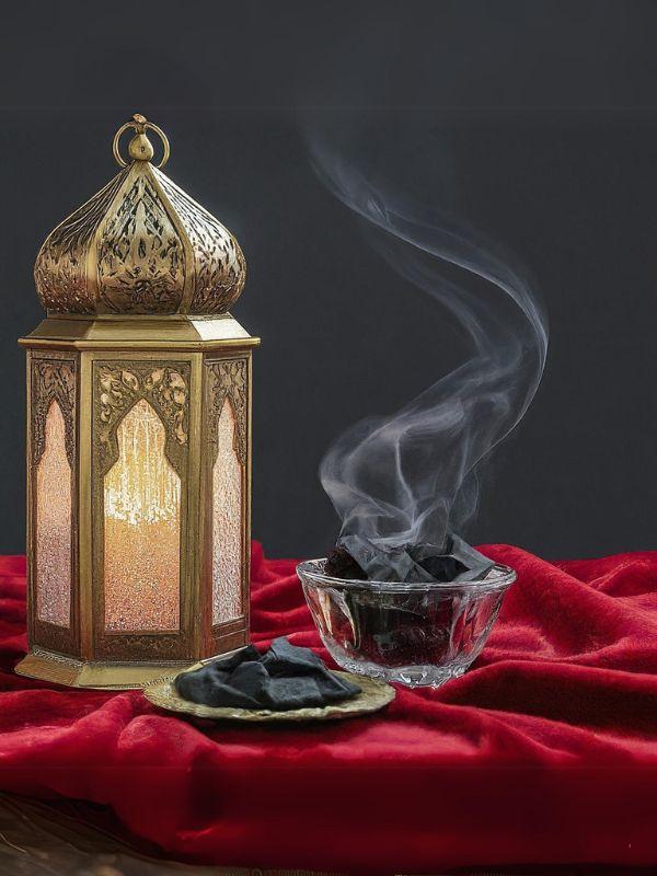 Metal Ramadan lantern & Laboratory & incense view 1