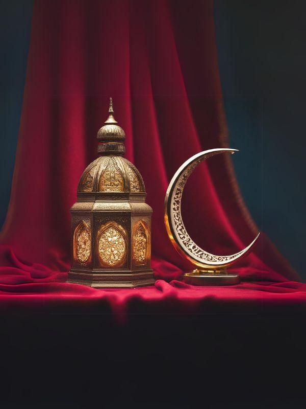 Ramadan lantern& Crescent of Ramadan view 1