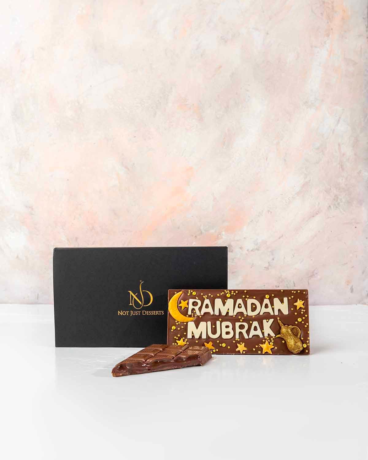 Ramadan Mubarak Chocolate Bar by NJD view 3