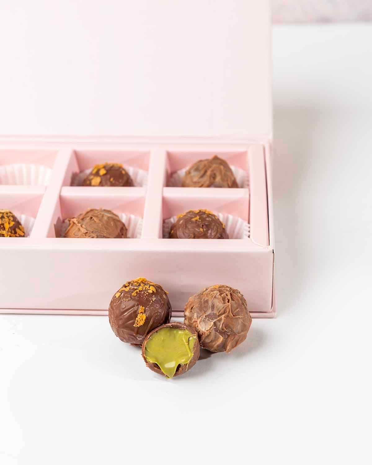 10 Assorted Milk Chocolate Truffles  by NJD view 3