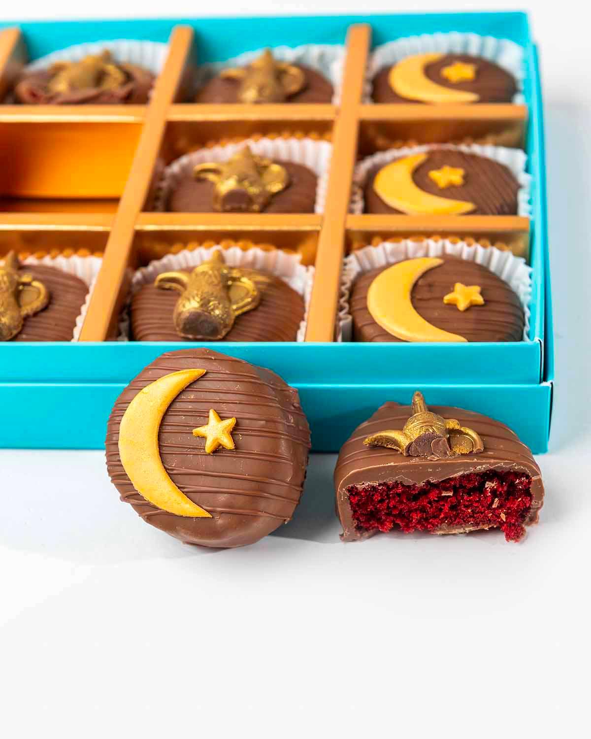 Ramadan Theme Chocolate covered Cake bites  by NJD view 3