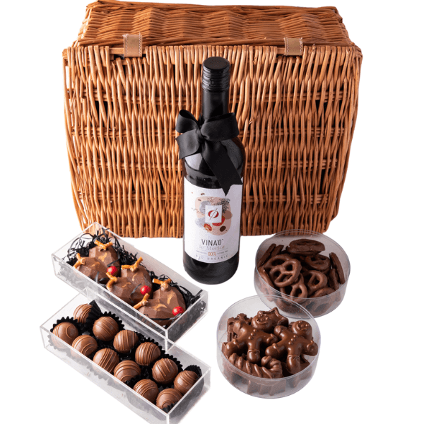 0% Organic Merlot and Chocolate Hamper by NJD view 3