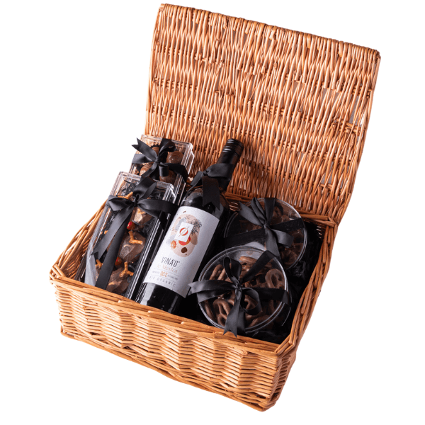 0% Organic Merlot and Chocolate Hamper by NJD view 2