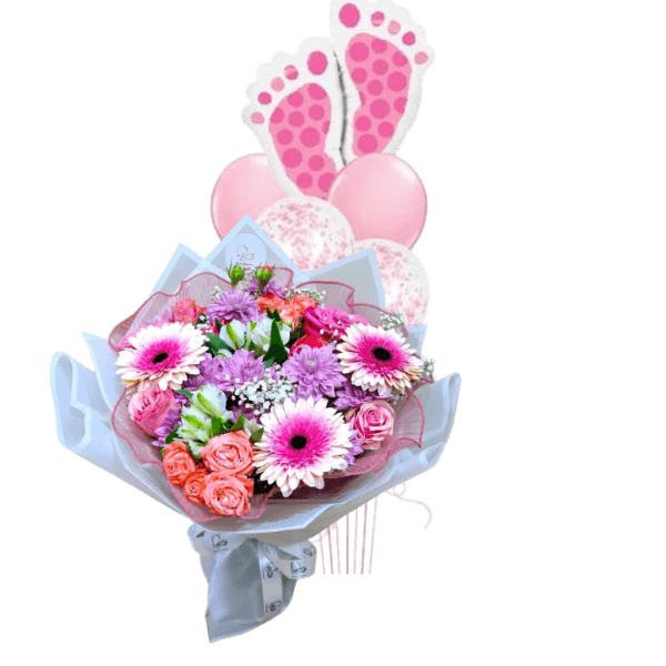 Bouquet of flowers for the newborn 1 view 1