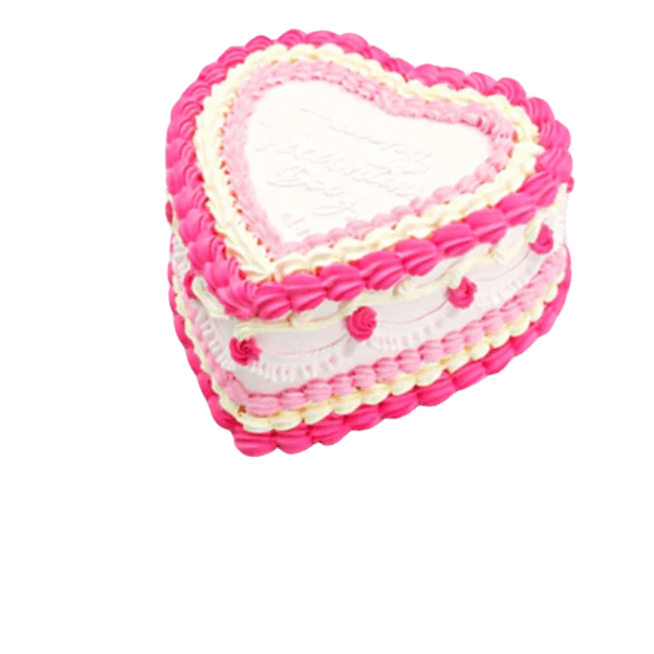 Pink Rose Bouquet with Purple Wrap and Cake view 3
