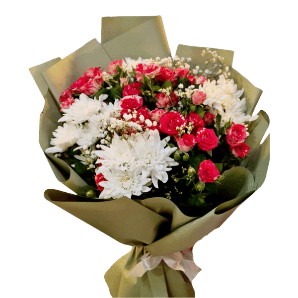 Mixed rose bouquet 3 WITH Sesame view 2