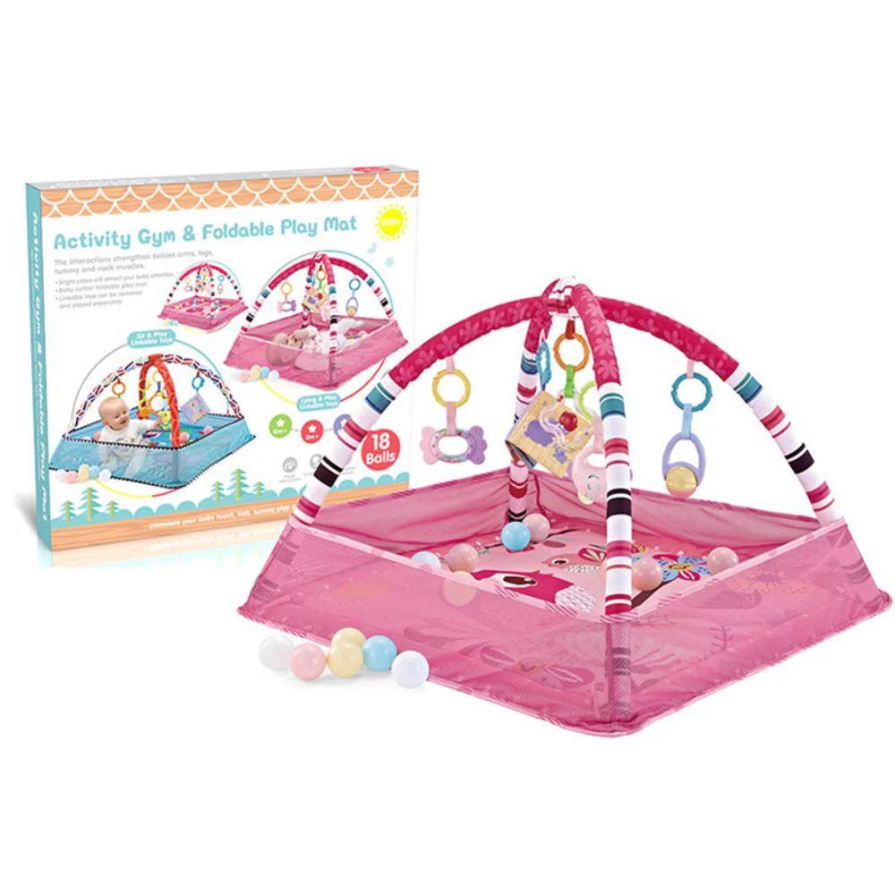 Little Angel Baby Playmat Activity Gym - Pink view 3