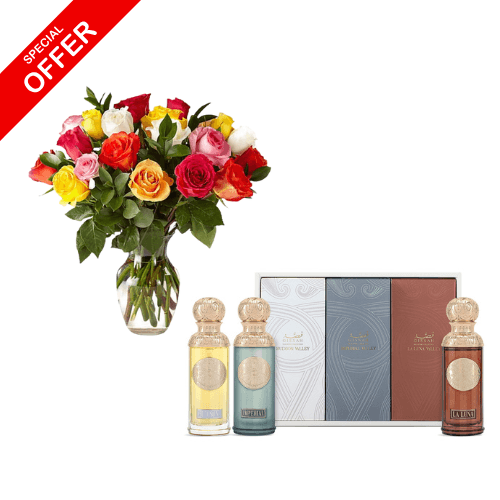 Valley's Set - 3x50ml & flowers vase view 1