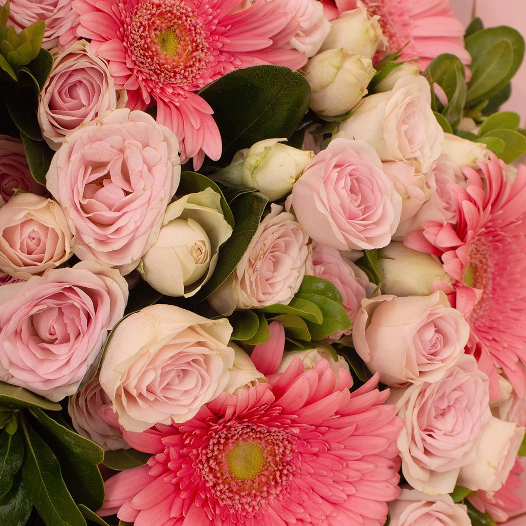 Flowrista | Gerbera & Baby Rose Bouquet view 2