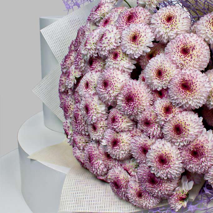 Lollipop Chrysanthemum Hand Bouquet - Natural Beauty Gift view 2
