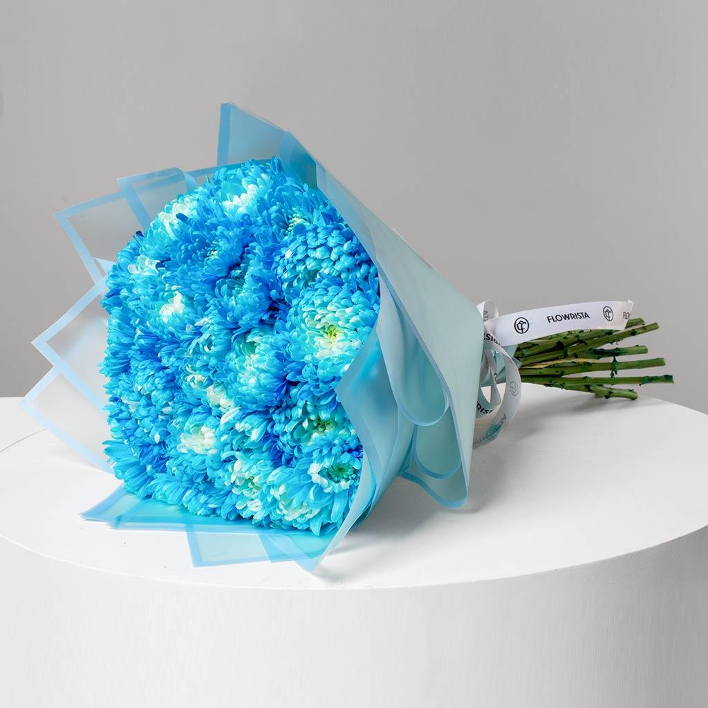 Blue Chrysanthemum view 3