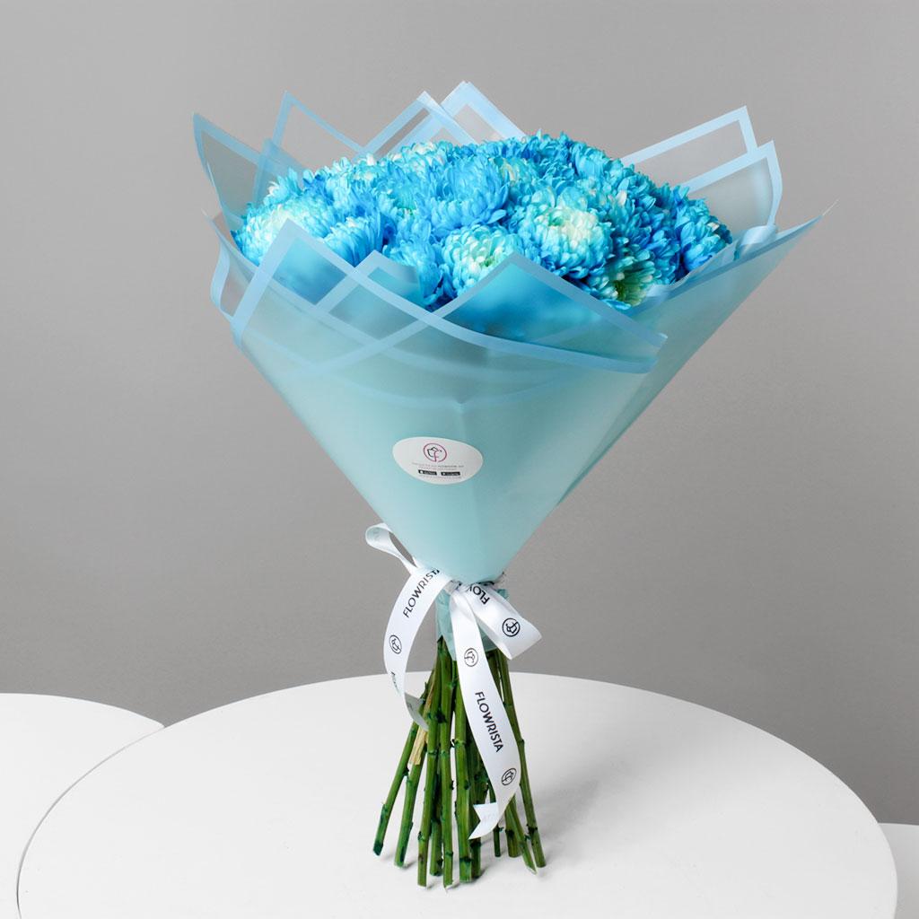 Blue Chrysanthemum view 4