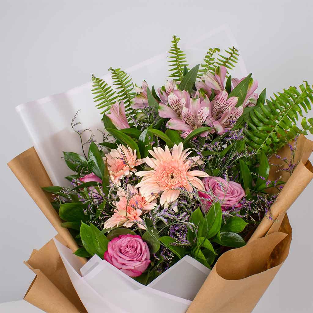 Feminine Grace Bouquet – Pink Roses view 2