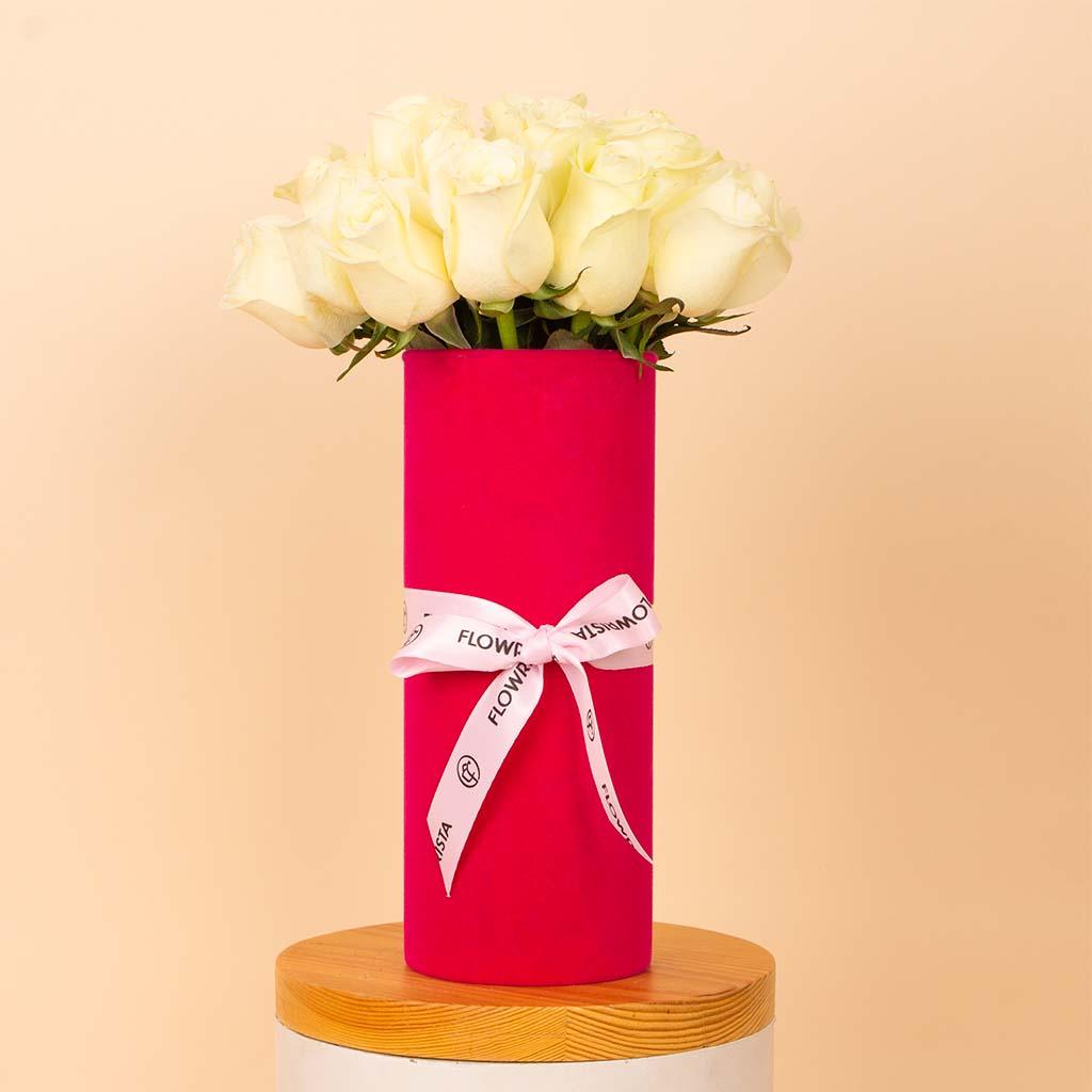 White Whisper Vase - 20 Stems view 1
