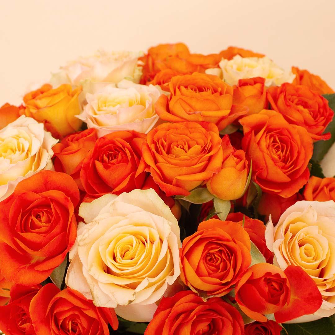 Flowrista | Bouquet of Simon & Orange Roses view 2