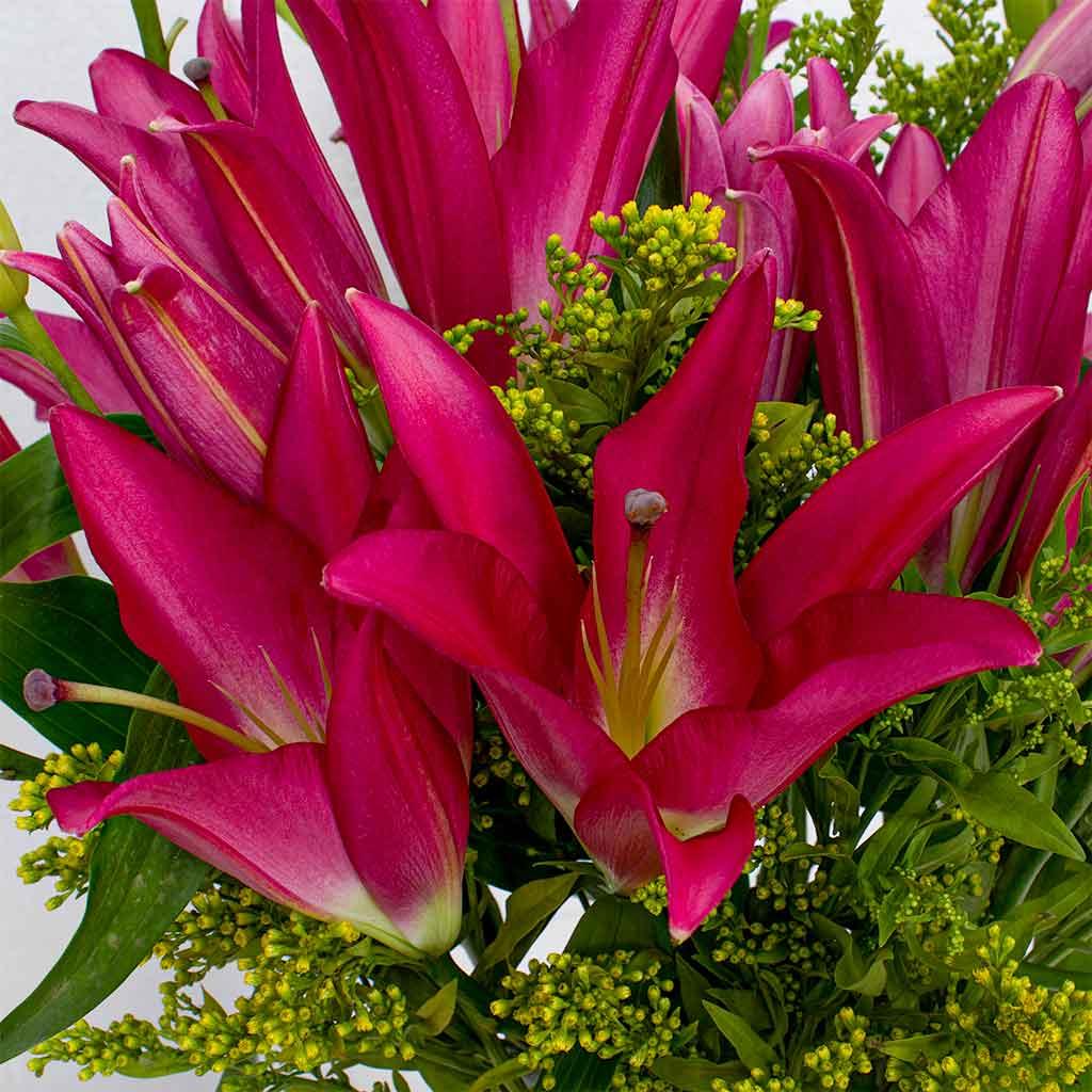 Pink Lily Vase view 2