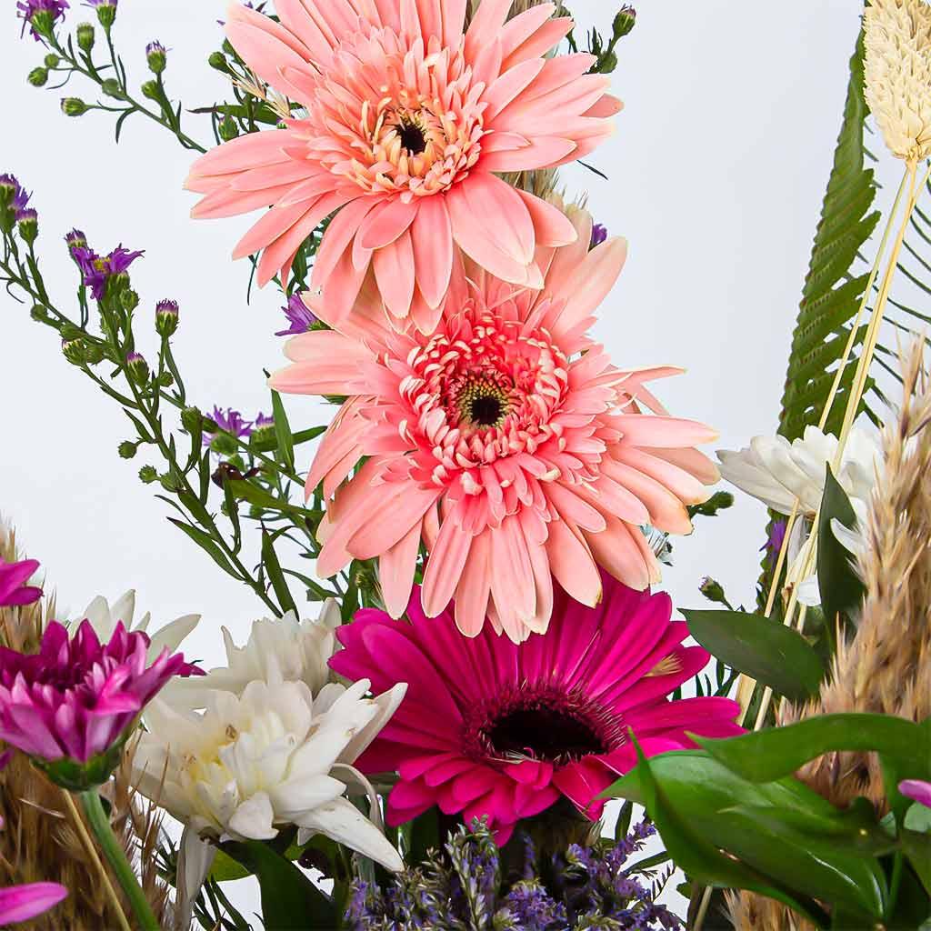 Gerbera & Chrysanthemum Flower Vase view 3