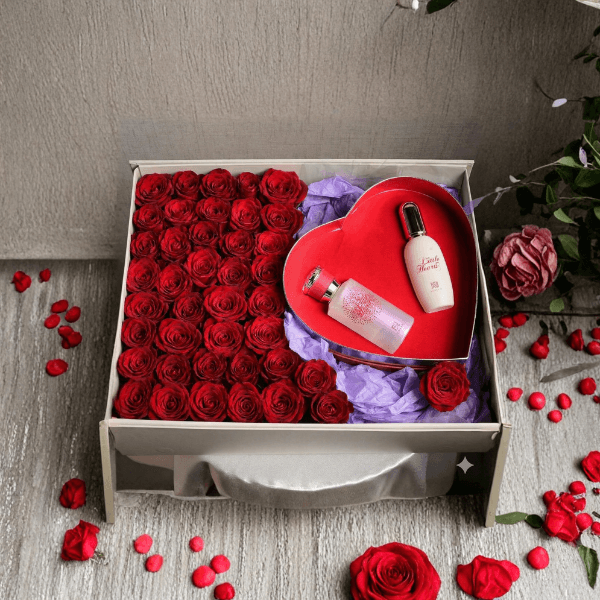 Little Hearts Perfume Gift Box with Roses 6960 view 1